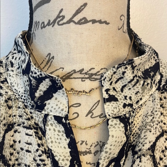 A’GACI | Multicolored Tie Front Ruffled Mini Dress Size Medium - Picture 4 of 8